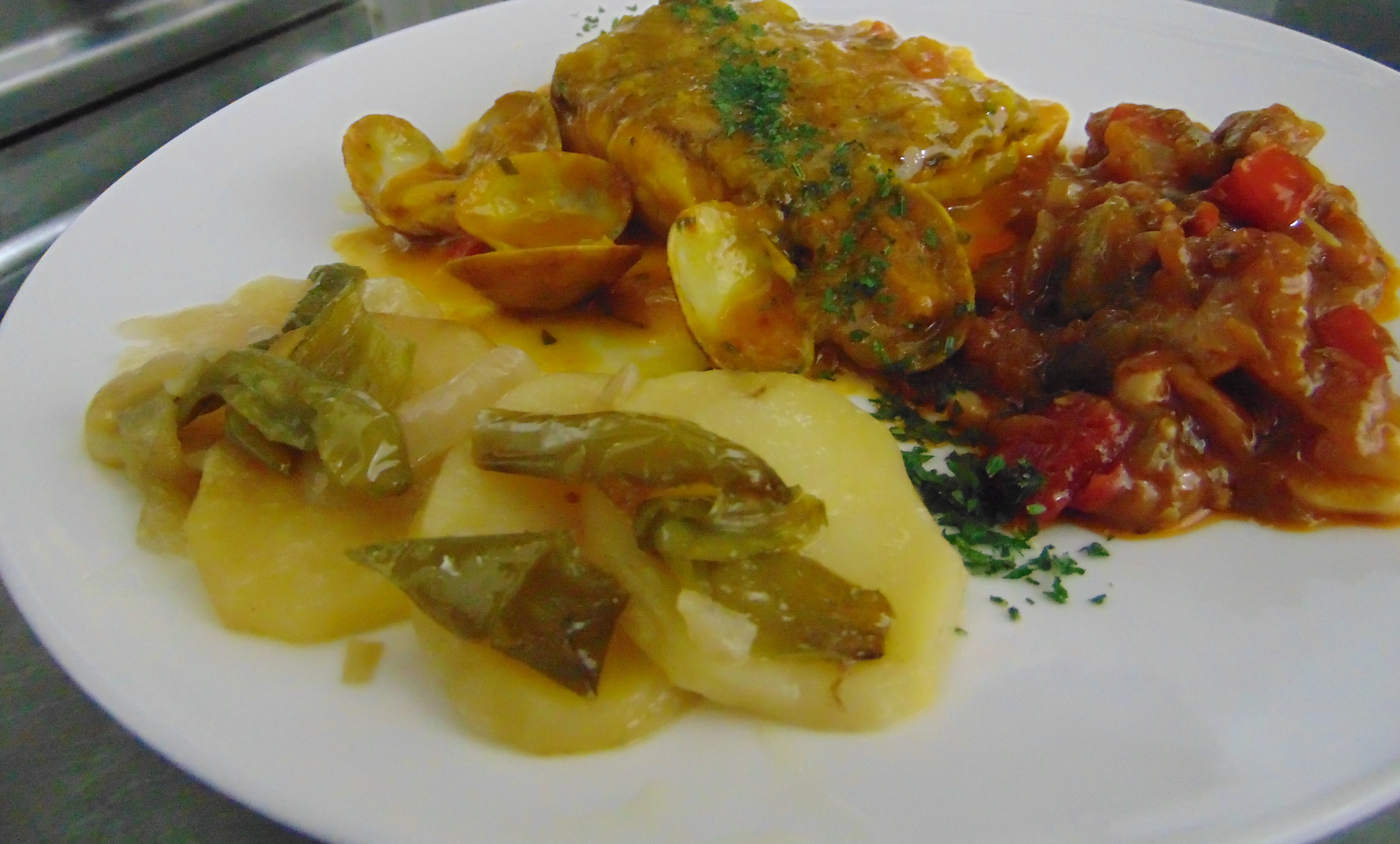 Lomo con almejas